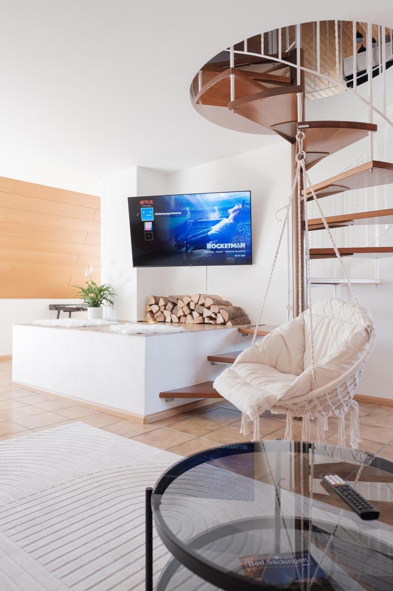 Neu Deluxe Suite Muensterblick, Maisonette, Kingsize Bett, Kueche, Netflix, Aussicht, E-Kamin Bad Säckingen Kültér fotó